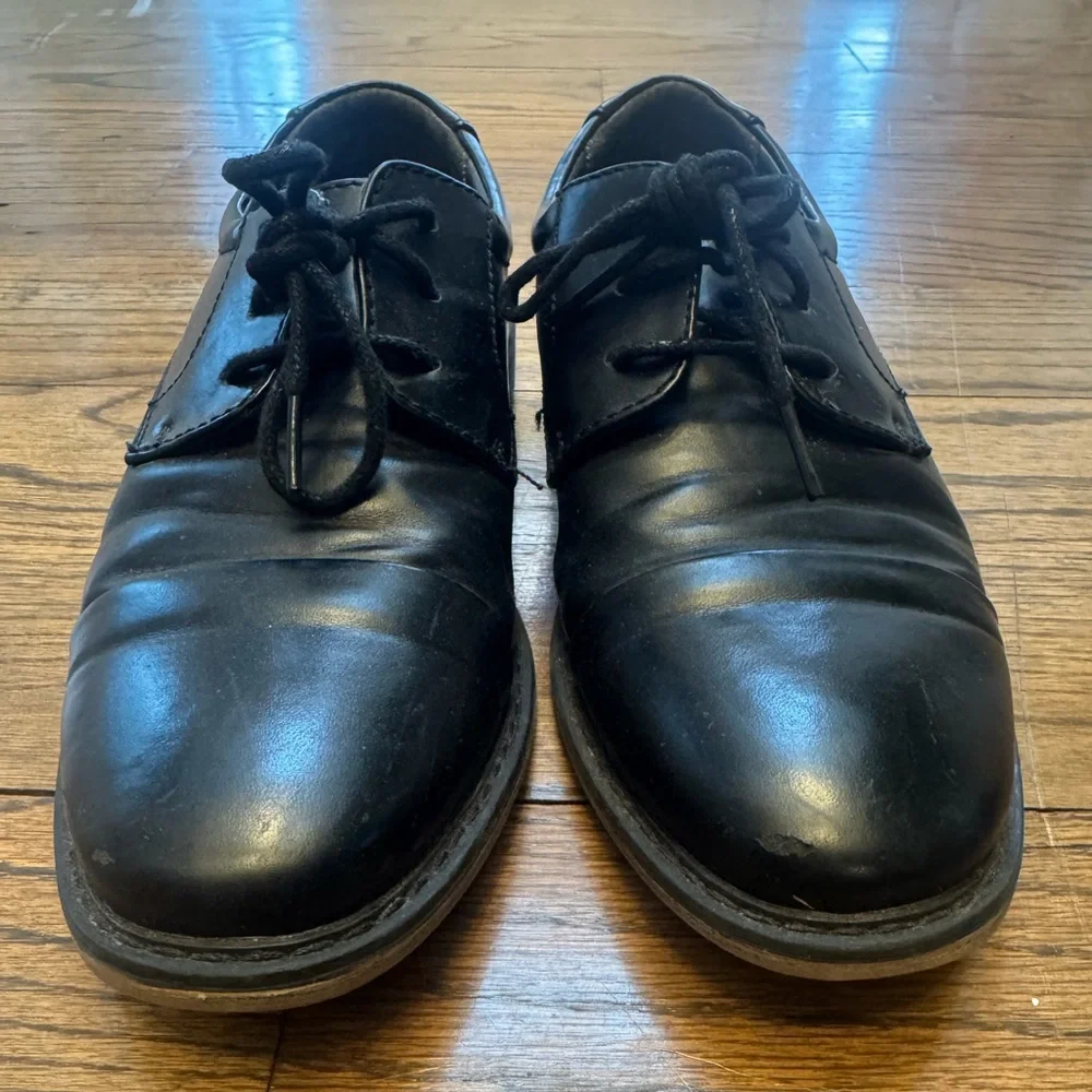 Stacy Adams Boy’s Classic Black Oxfords, Size 3M